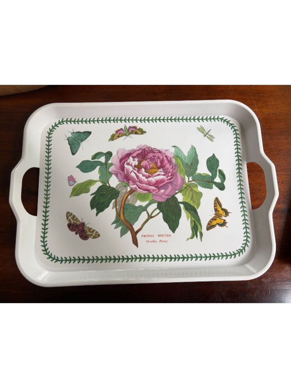 Portmeirion Botanic Garden Melamine, Handled Serving Tray, England
